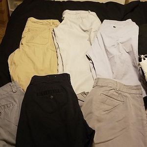 6 pair of size dress capris and dress shorts